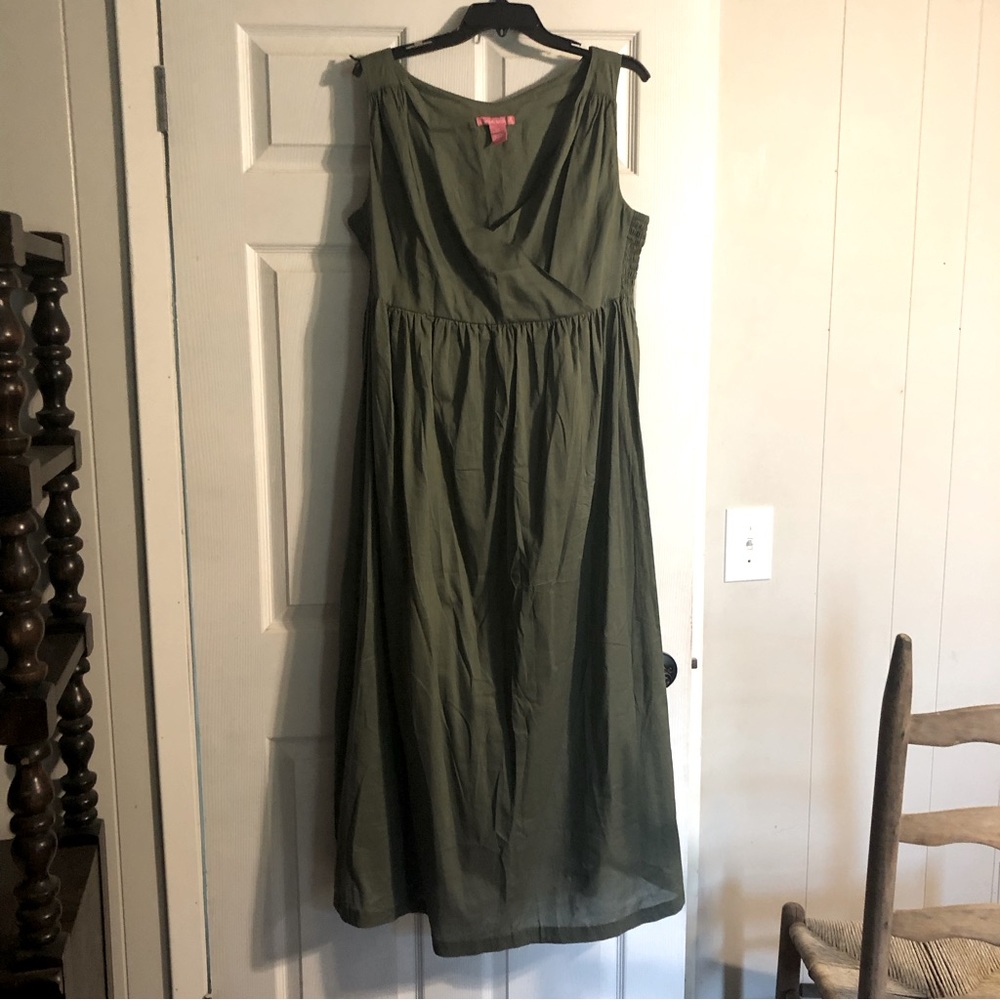 Olive Green Long Dress